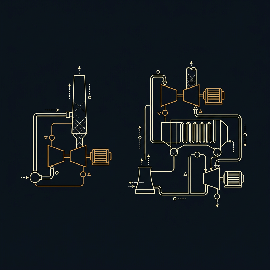 Simple-cycle vs Combined-cycle Gas Turbines: Compare The Complete Plant