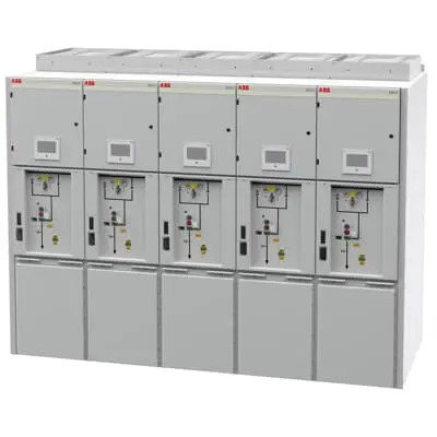 ABB ZX0 gas-insulated switchgear (legacy; successor PrimeGear ZX0) — switchgear, PrimeGear ZX0: 2,500 A / 25 kA; 12 kV dry air