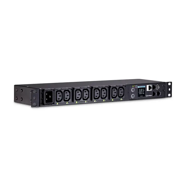 CyberPower PDU81005 switched metered-by-outlet rack PDU, 20 A, 8 outlets — pdus, 0 to 55 degrees C