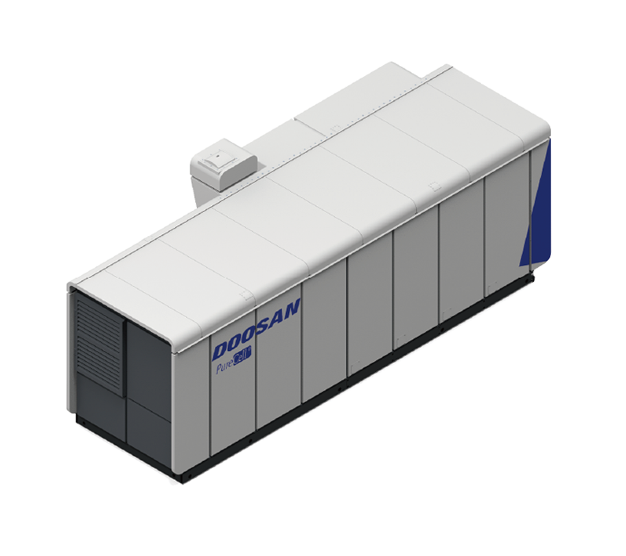 HyAxiom / Doosan Fuel Cell PureCell Model 400, natural gas configuration — fuel cells, 460 / 532 characteristic; 440 / 517 eco kW/kVA