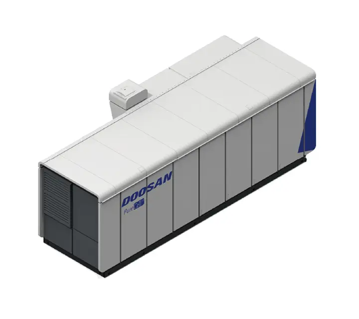 HyAxiom / Doosan Fuel Cell PureCell Model 400, natural gas configuration — fuel cells, 460 / 532 characteristic; 440 / 517 eco kW/kVA