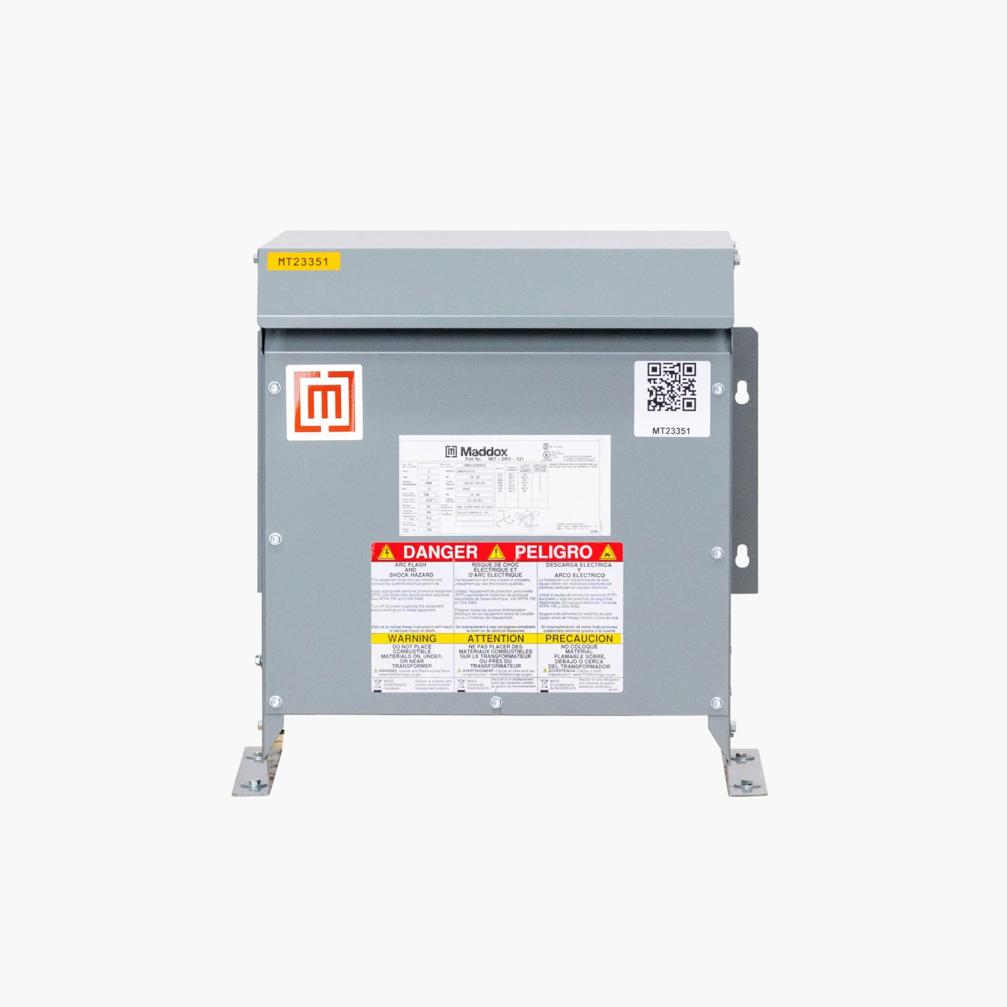 Eaton Corporation plc MD-series motor drive isolation — LV Dry-Type, 7.5-1500 kVA
