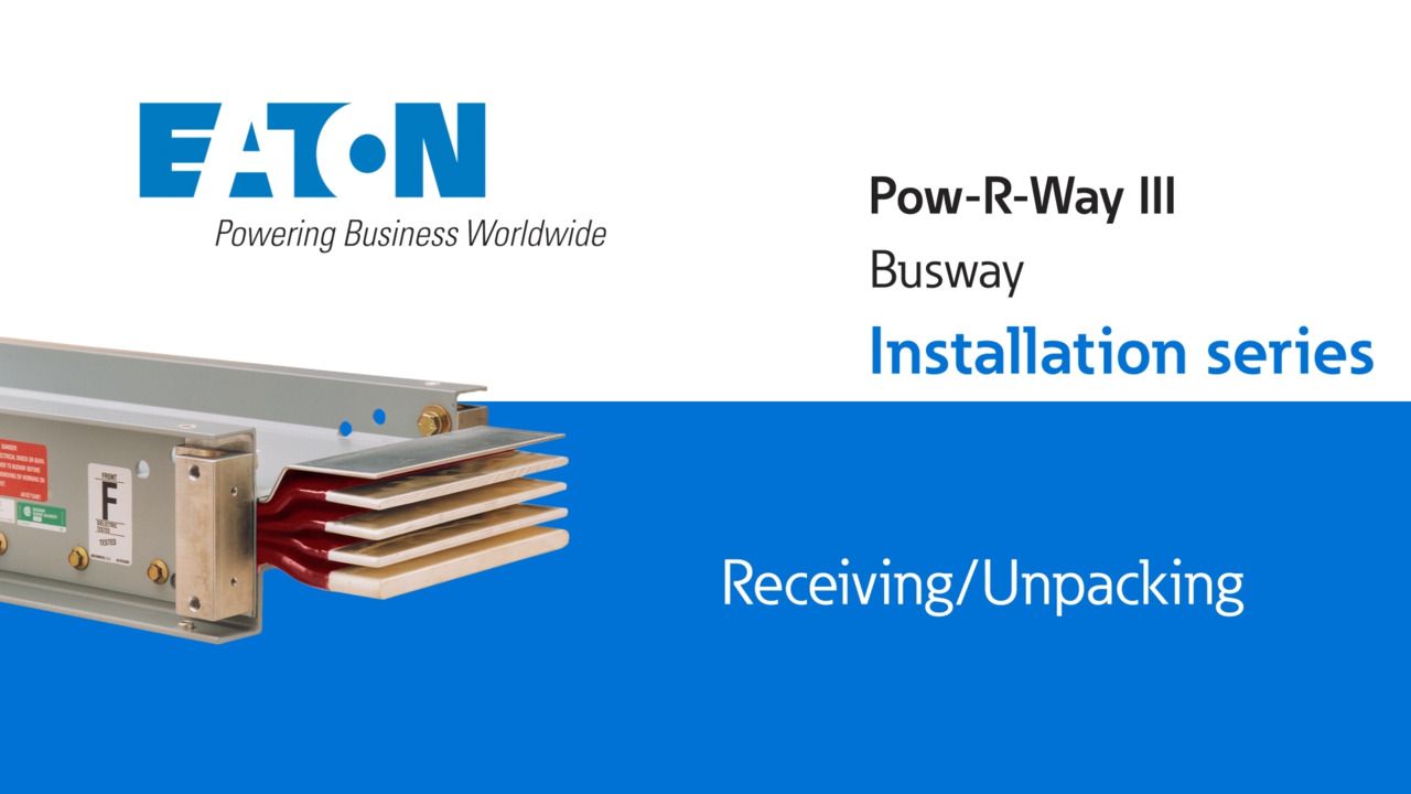 Eaton Corporation Pow-R-Way III — Rigid overhead plug-in and feeder busway