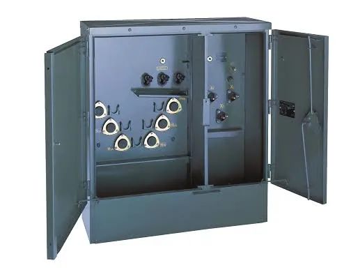 Howard Industries, Inc., Laurel, Mississippi; transformers are sold through its Howard Power Solutions division. Three-phase pad-mounted transformers (45-10,000 kVA) — Pad-Mount Distribution, 45-10,000 kVA (18 sizes)