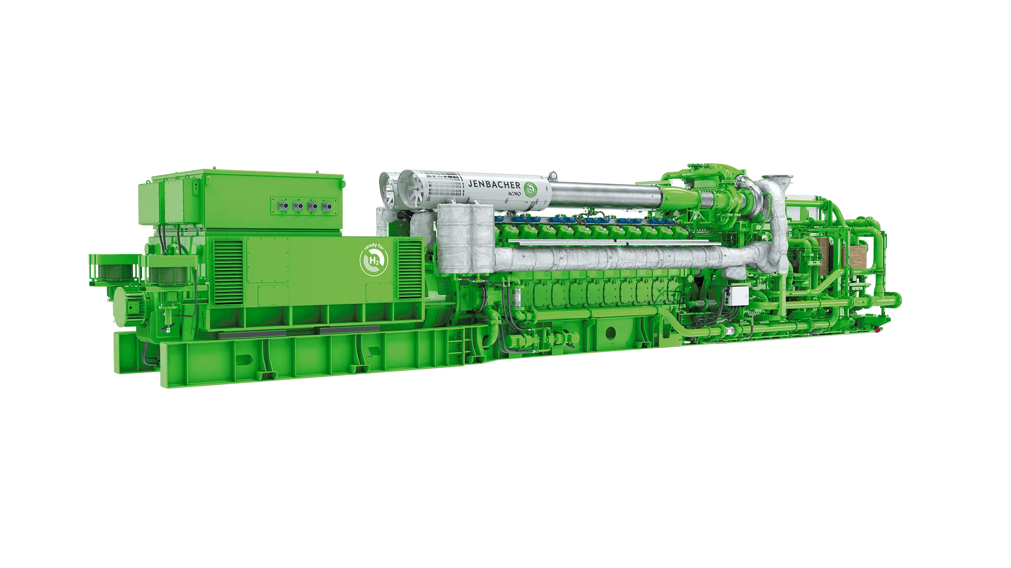 Jenbacher (INNIO Group) J624 — Lean-burn spark-ignited V24, two-stage turbocharged