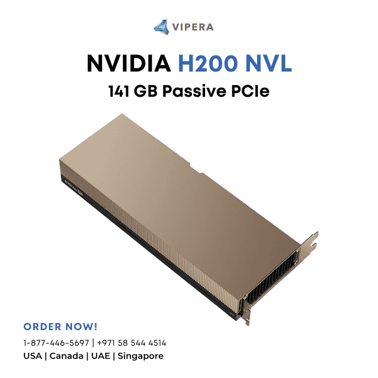 NVIDIA Corporation H200 NVL 141GB — PCIe dual-slot NVLink-bridged accelerator, air cooled