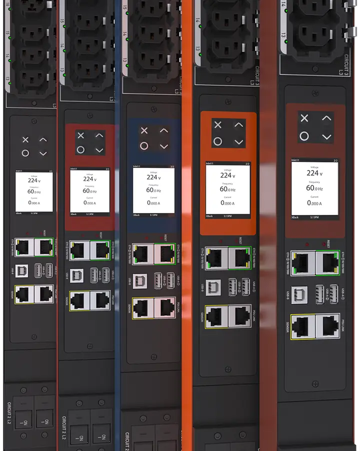 Raritan PX4 intelligent rack PDU, 12 to 100 A, up to 48 outlets — pdus, up to 60 degrees C