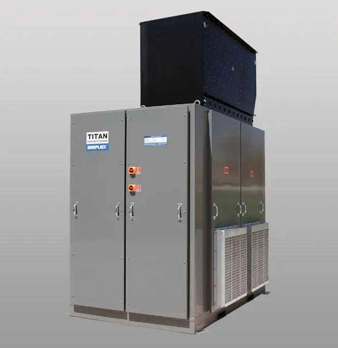 Simplex Titan — load bank, Resistive and inductive, kVA at 0.8 power factor